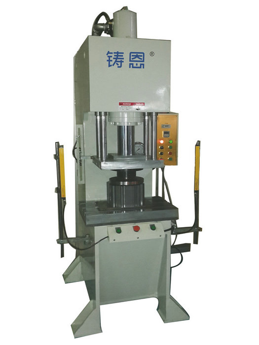 Bow shaped hydraulic press